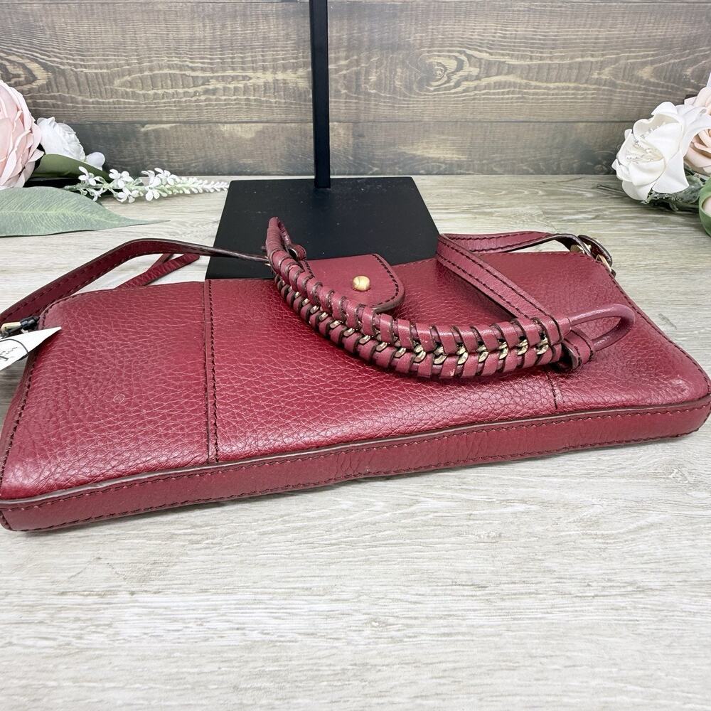 Calvin Klein Maroon Red Clutch Small Shoulder Bag NWT - Picture 4 of 10